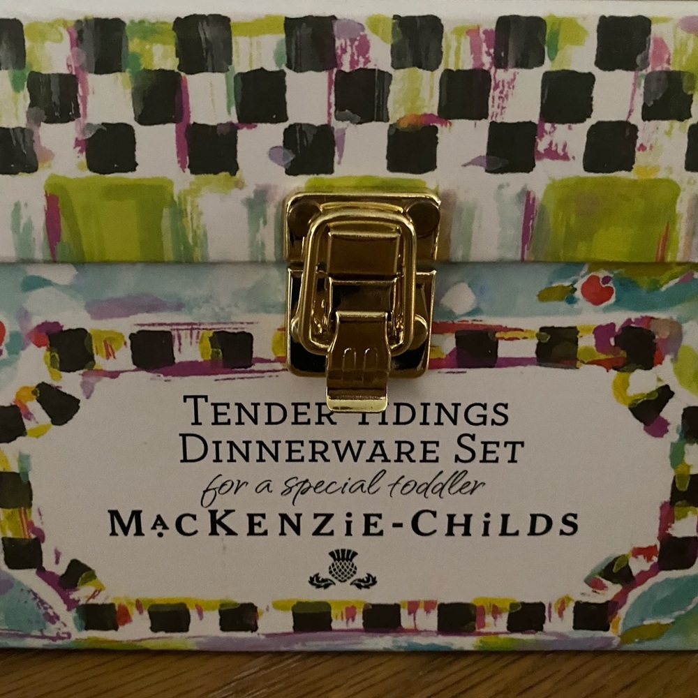 Mackenzie Childs Tender Tidings Toddler Dinnerware Set “Holiday Collection”